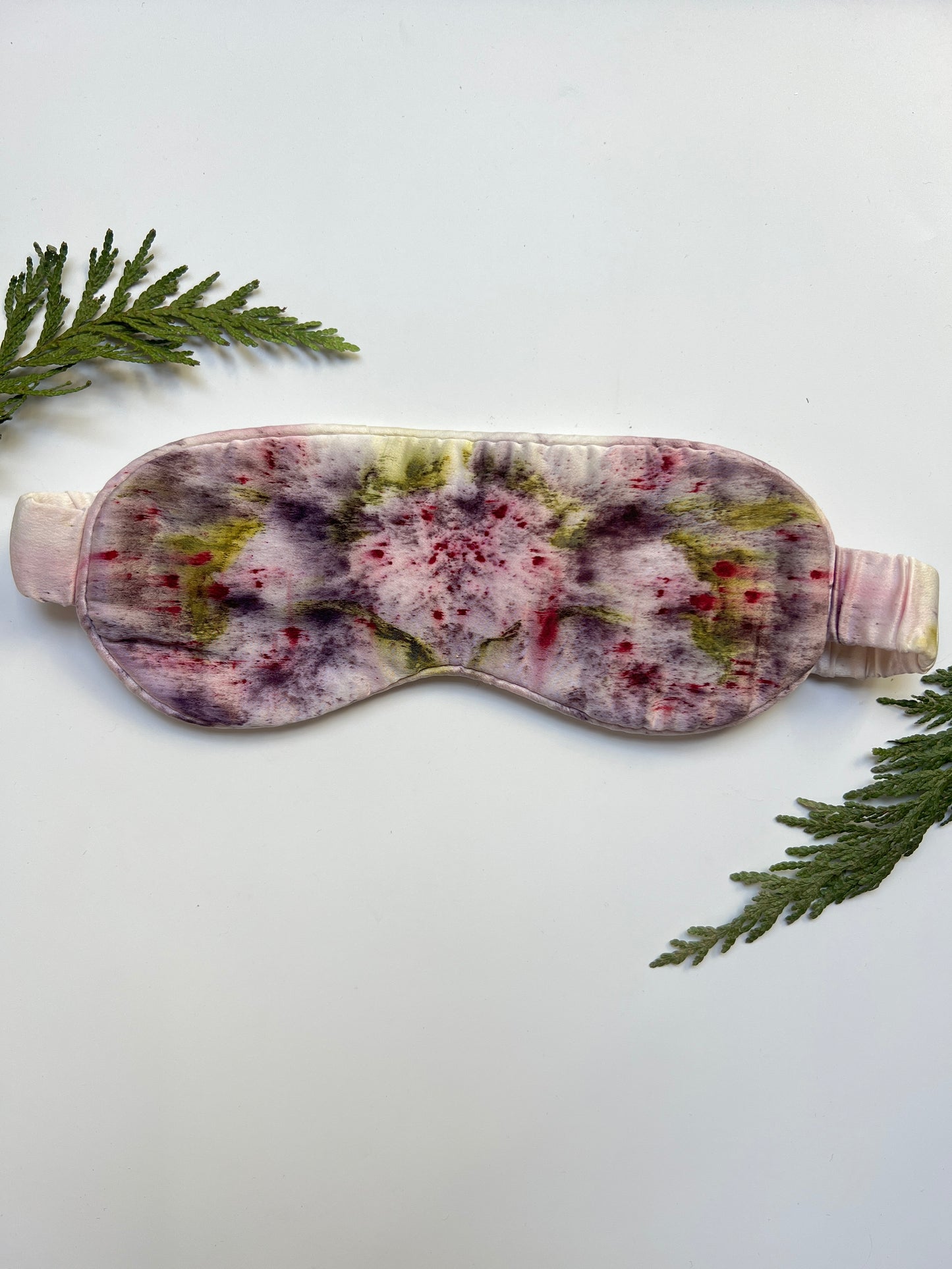 Monet's Garden Mulberry Silk Eye Mask 002