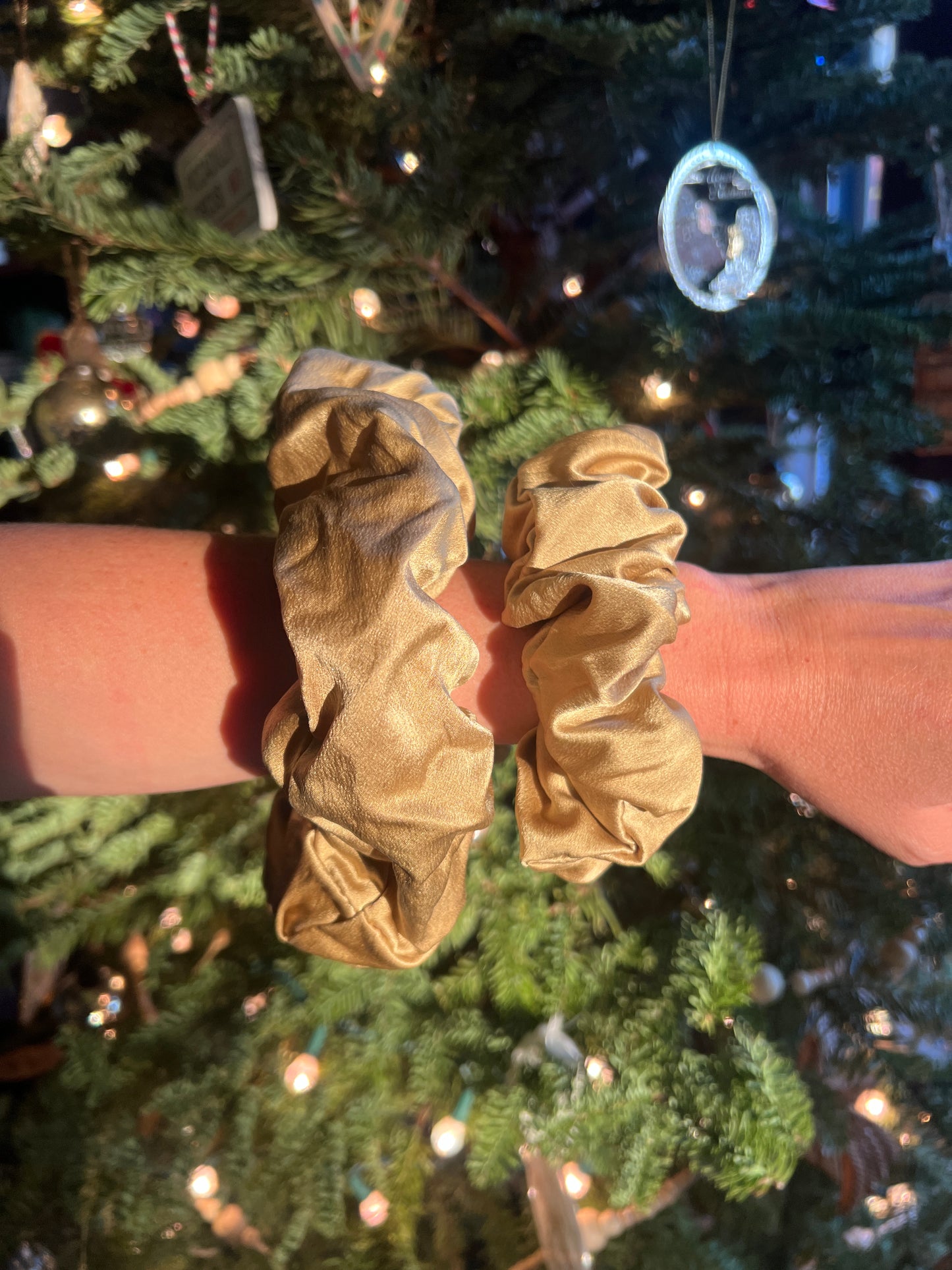 Pomegranate Mulberry Silk Scrunchie {2 sizes}