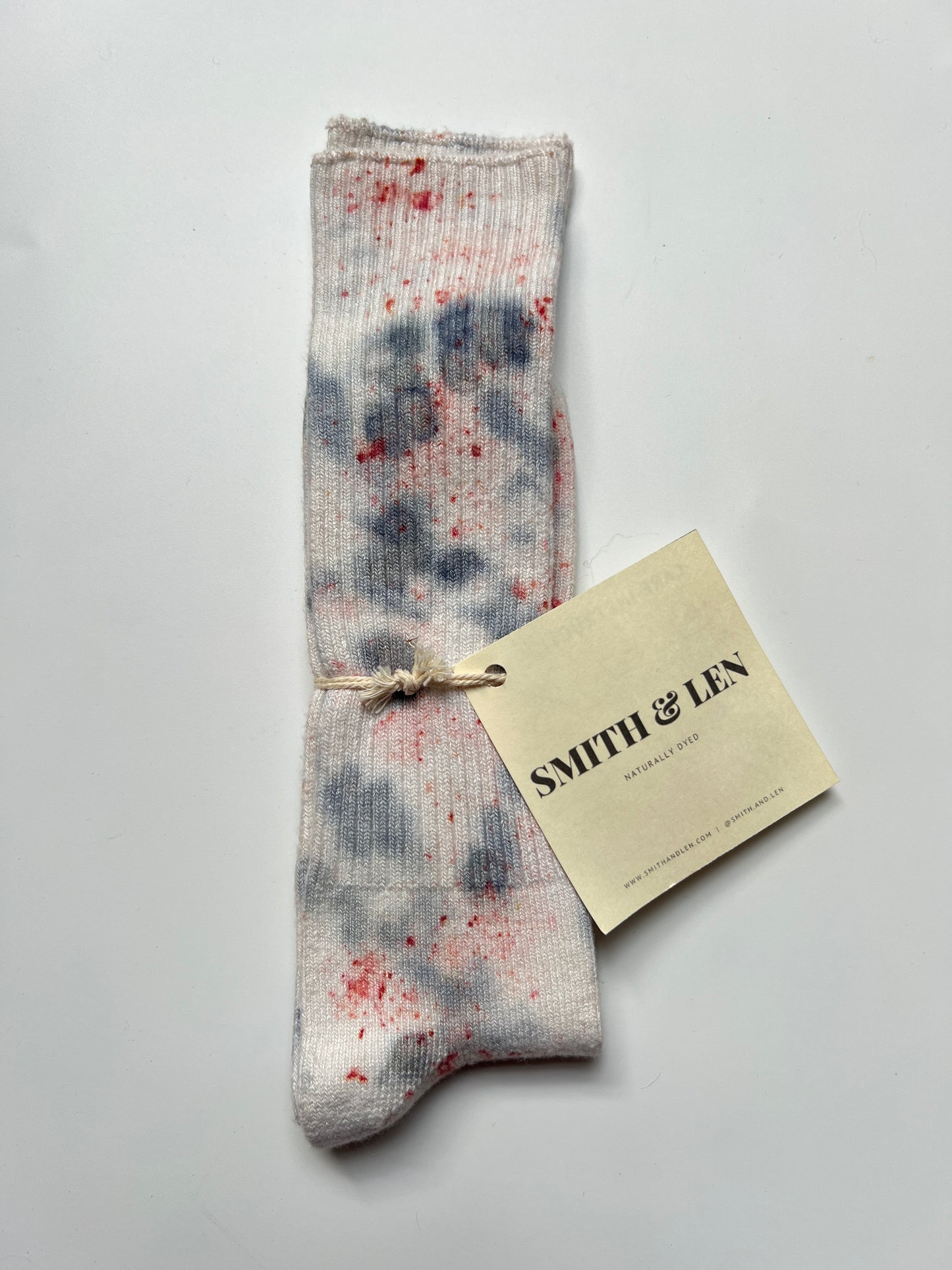 Madder + Black Beans Printed Bamboo Socks