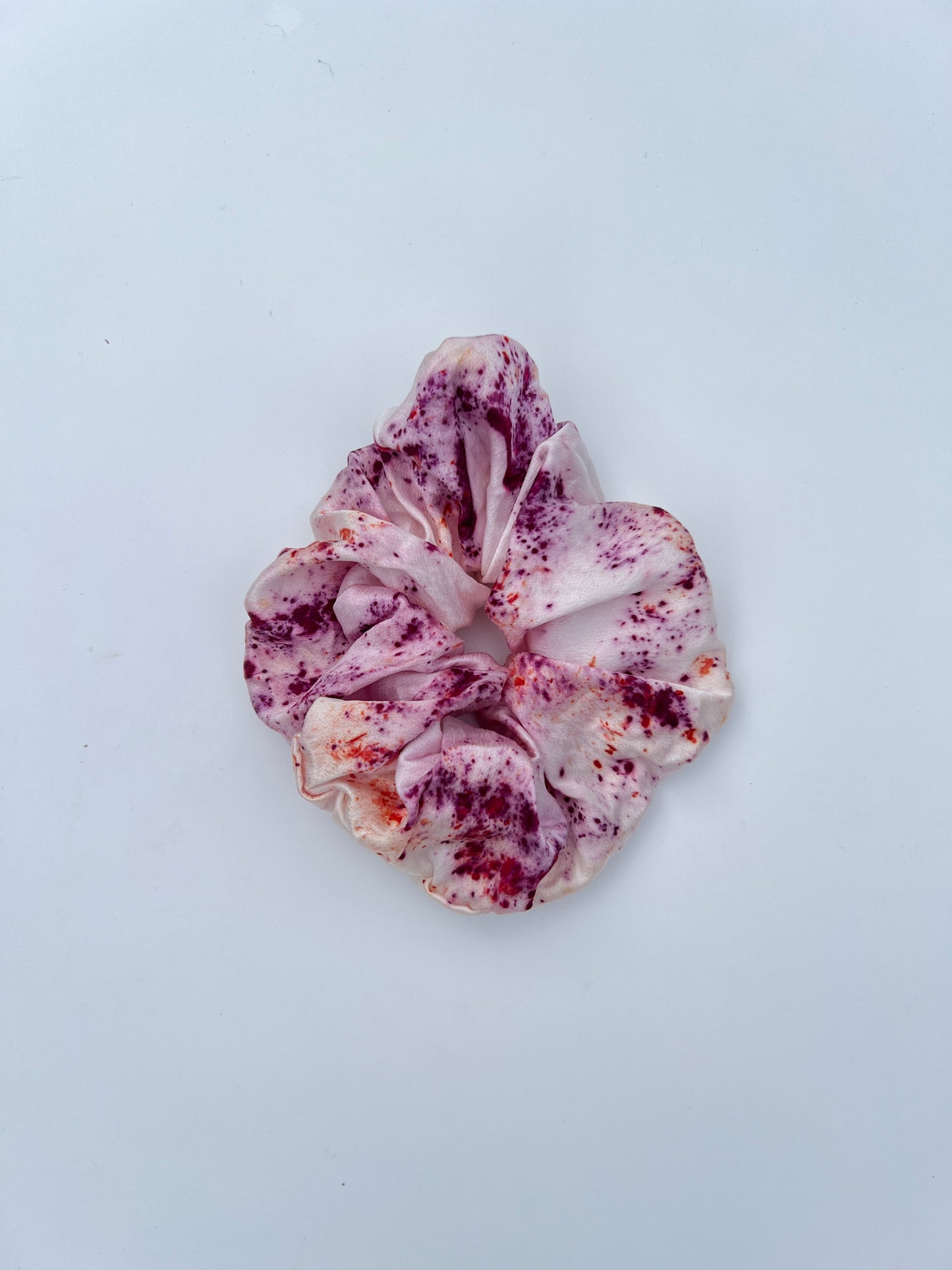 Valentine's Confetti Mulberry Silk Scrunchie {Original Size}