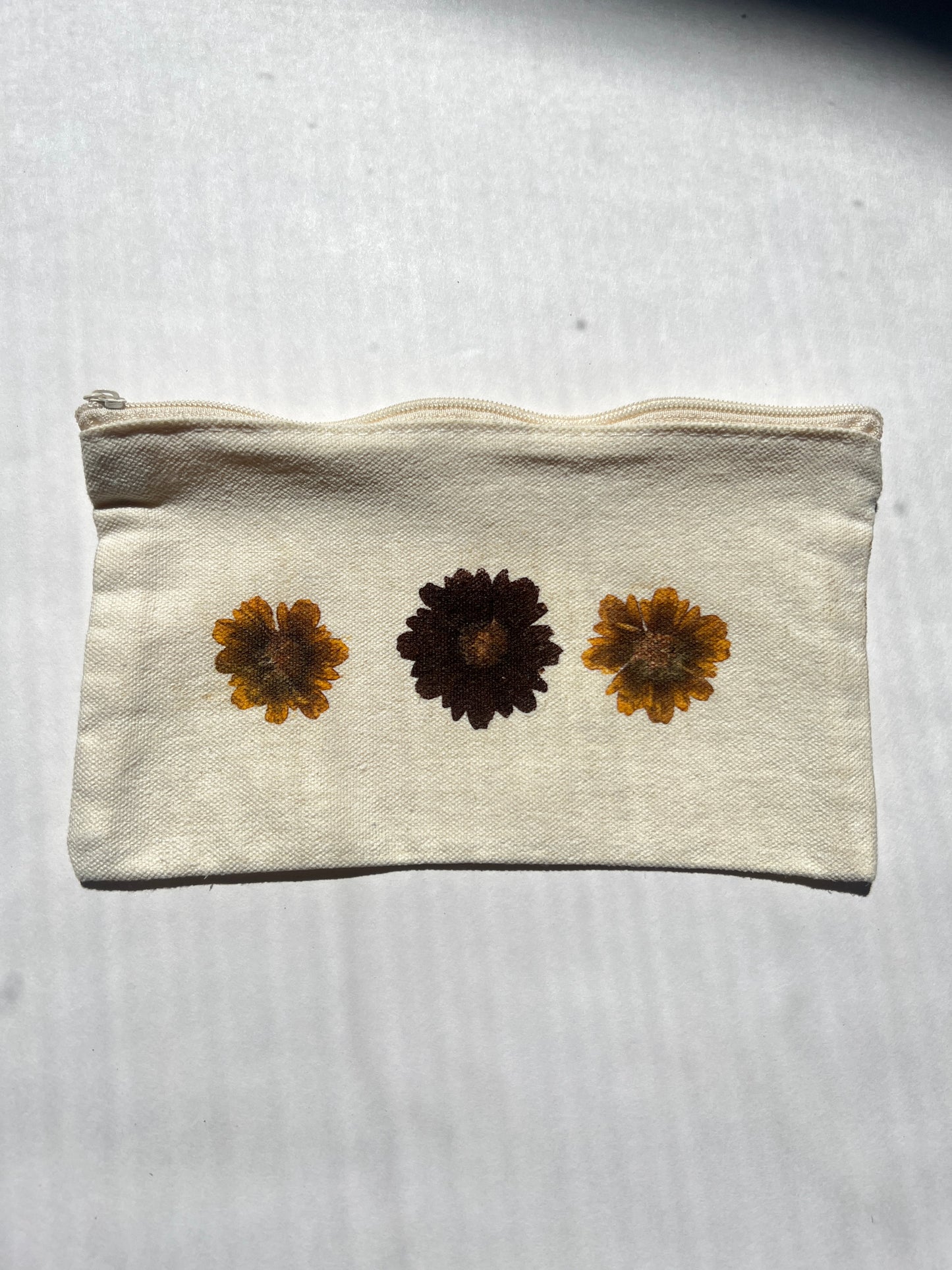 Single Flower Printed Carry All Pouch {small}