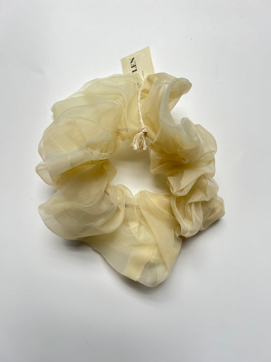 Coreopsis Oversized Organza Scrunchie