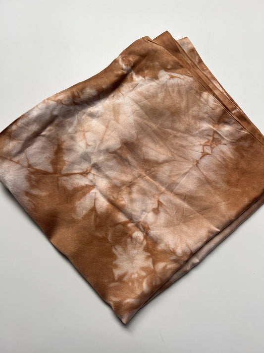 Cutch Dyed Silk Pillowcase