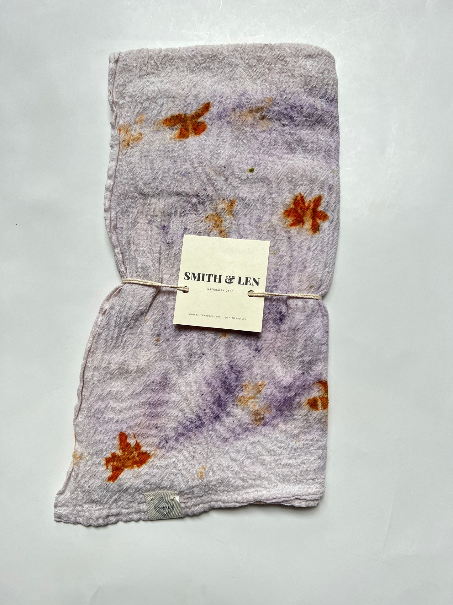 Coreopsis + Logwood Hand Towel {sustainable wrapping}