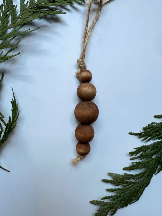 Acorn Wood Bead Ornament