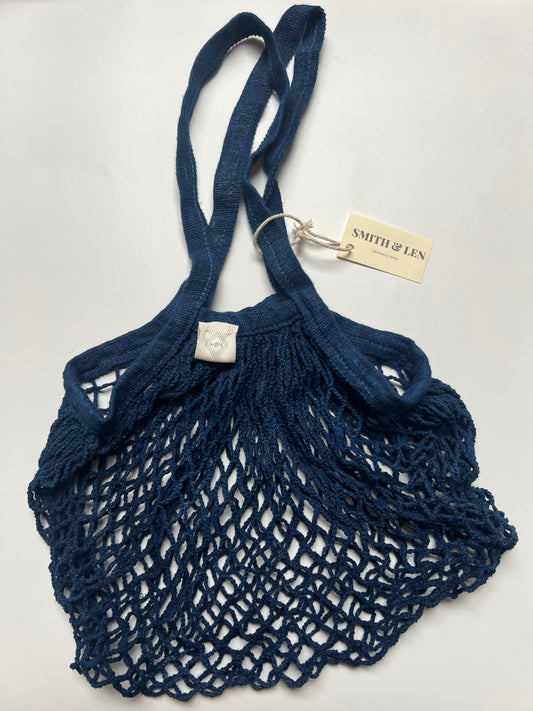 Indigo Market Bag I {Long Handle}