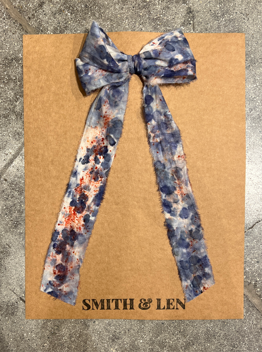 Bulldog Silk Ribbon Double Bow II