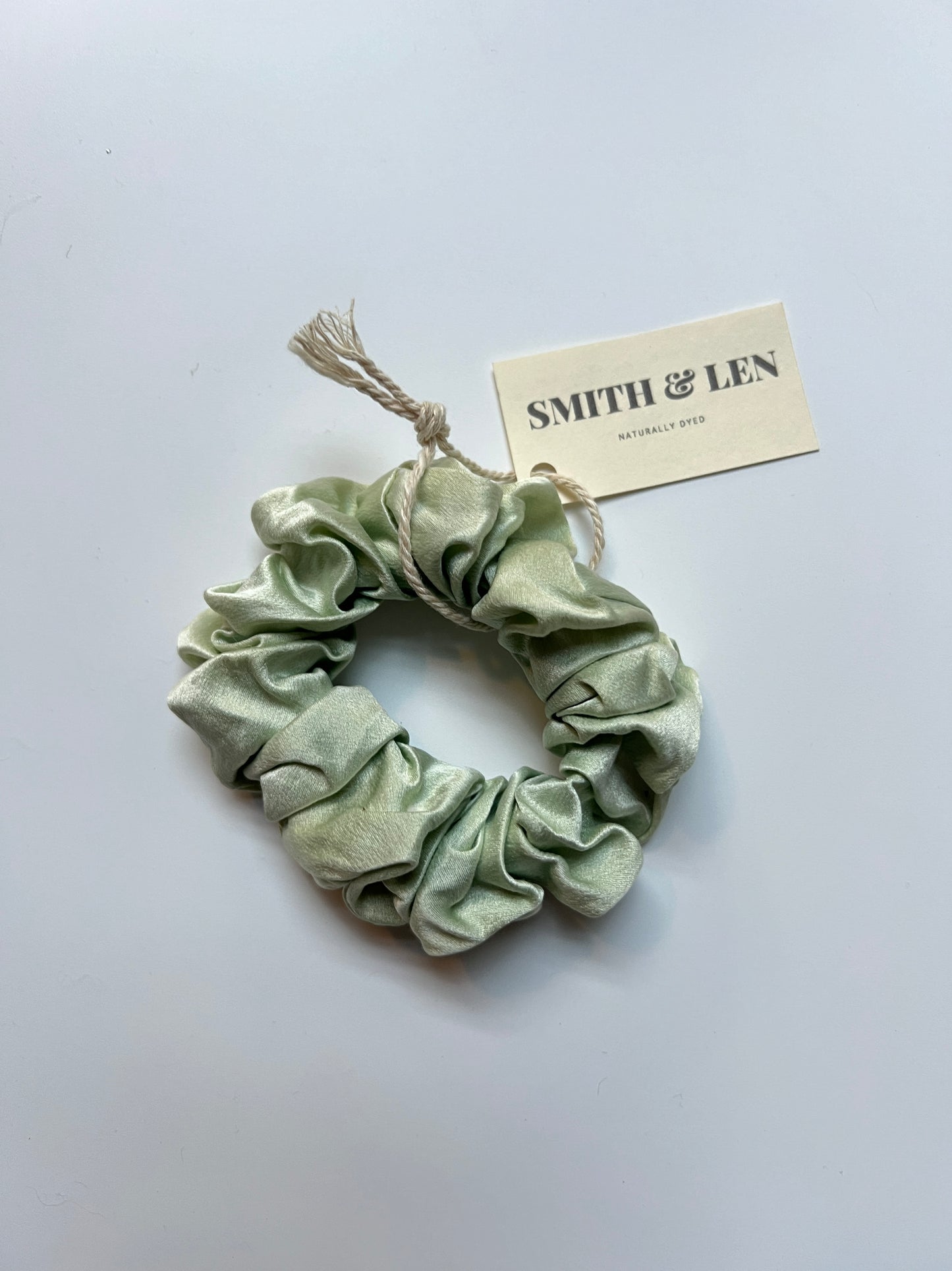 Skinny Indigo Mulberry Silk Scrunchie II