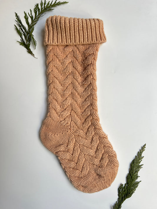 Cutch Cable Knit Christmas Stocking