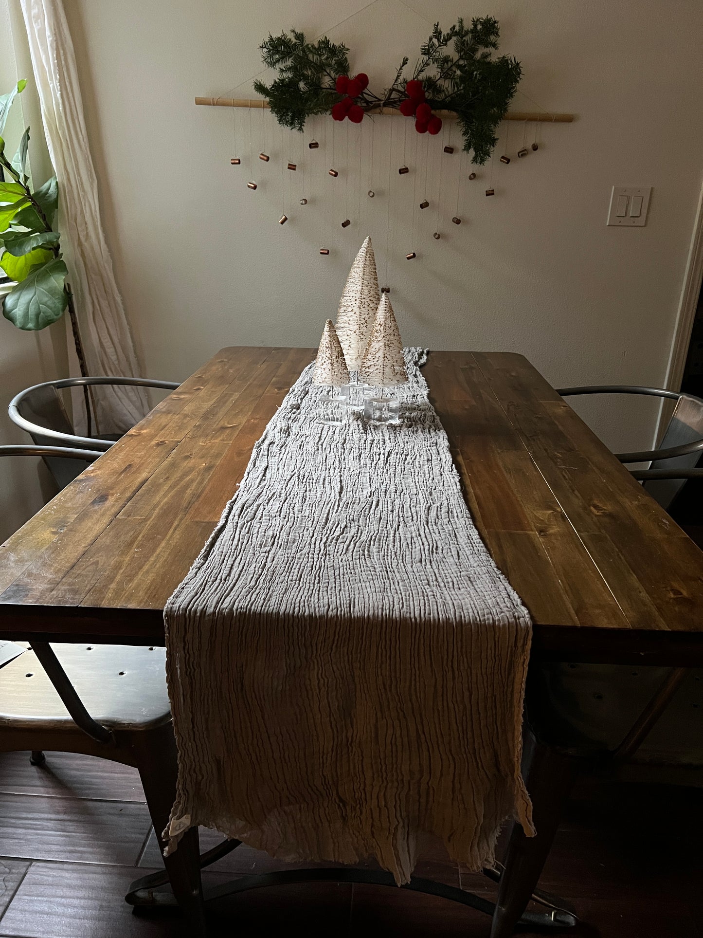 Pomegranate + Iron Gauze Table Runner