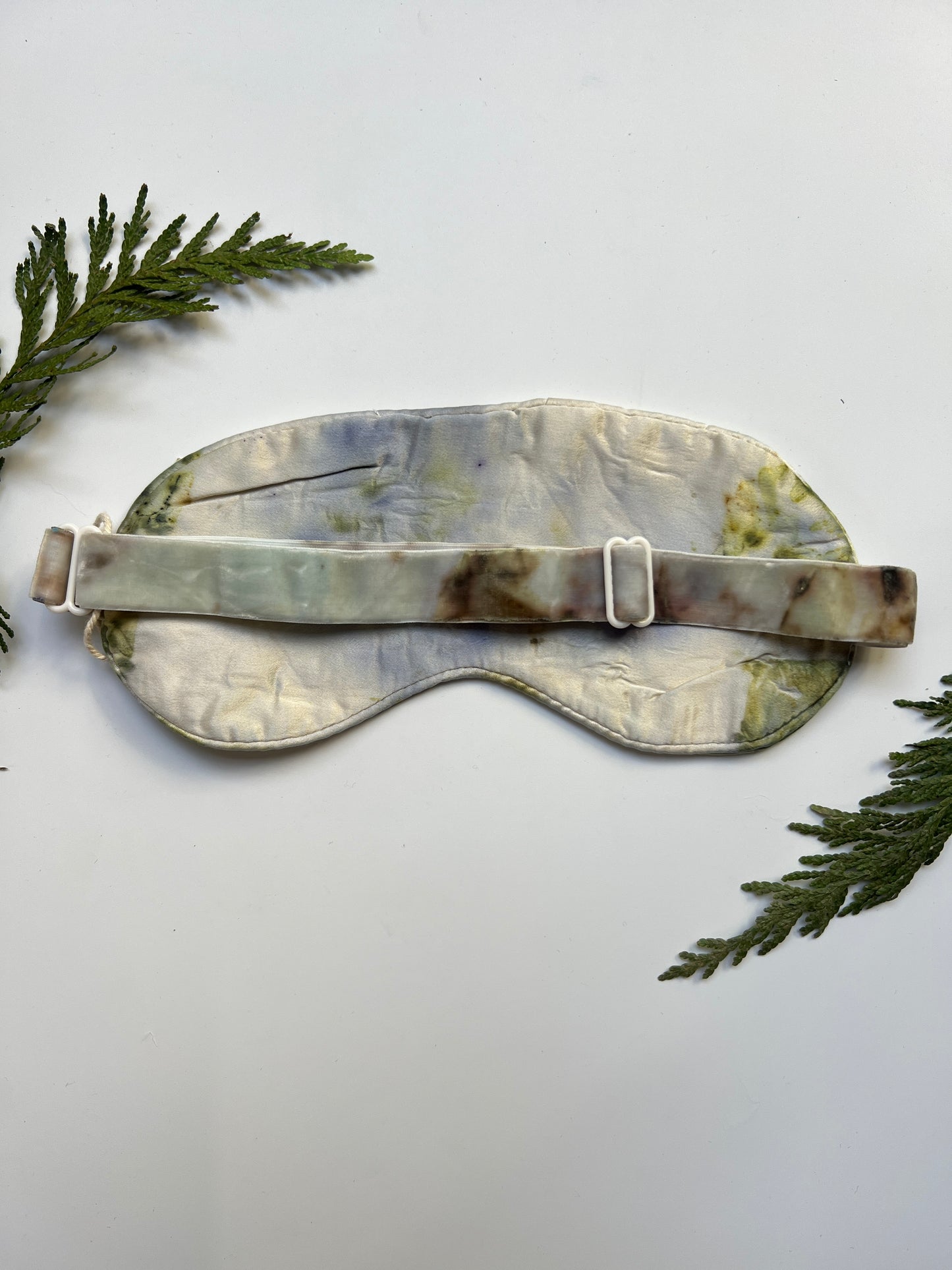 Adjustable Watercolor Mulberry Silk Eye Mask