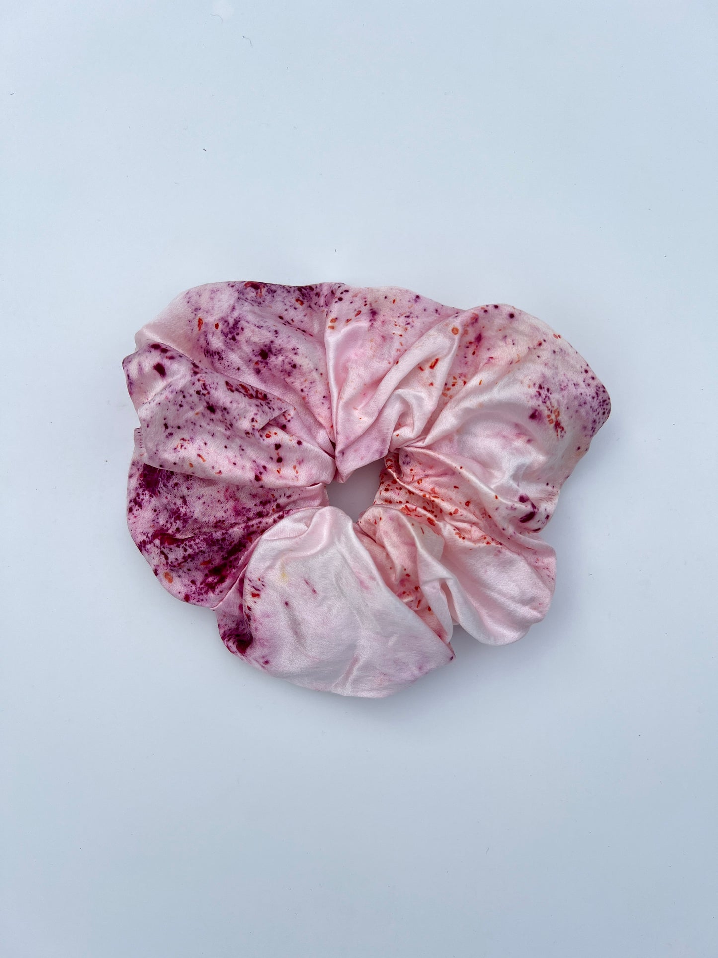 Oversized Valentine's Confetti Mulberry Silk Scrunchie