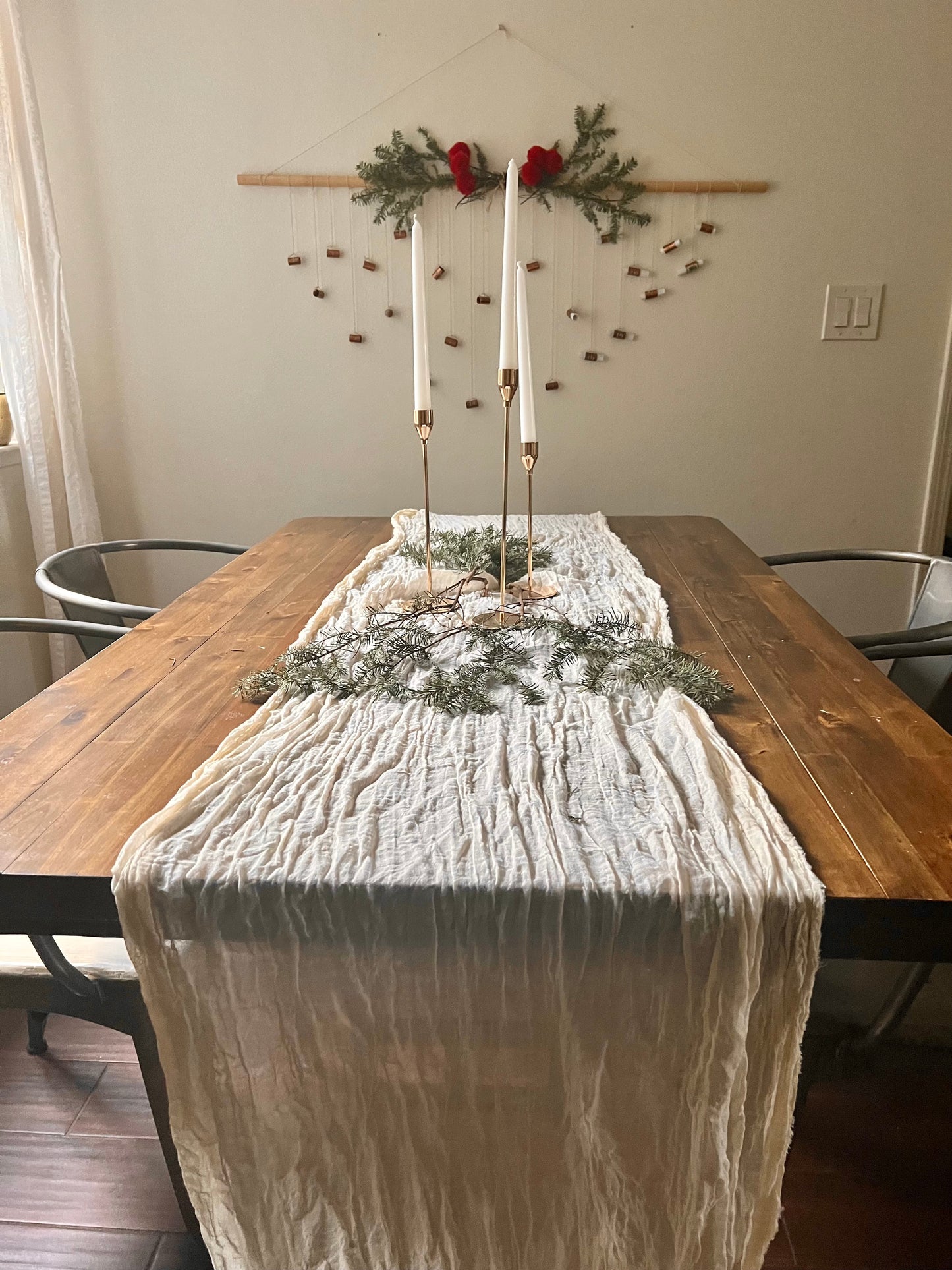 Pomegranate Gauze Table Runner